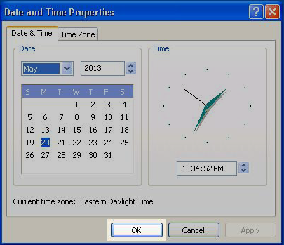 Update Date and Time